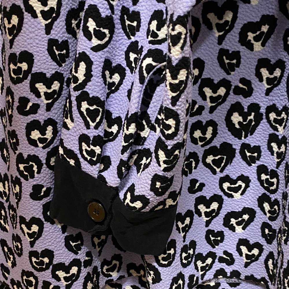 SANDRO Paris Heart Pattern Blouse - Picture 6 of 10